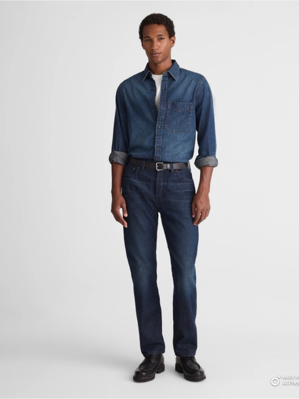 Madewell The 1991 Straight Leg Jean in Beatty Wash Rigid Denim Size 40 x 32 NWT